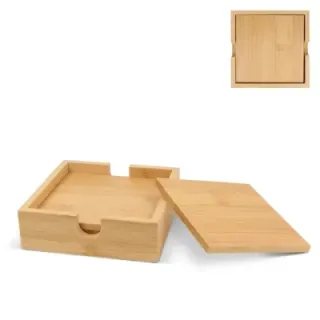 Bamboo Coaster Set (4 pcs) - LT93089 (gadzety reklamowe)